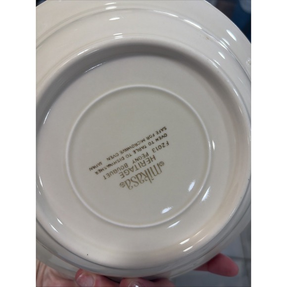 Mikasa Heritage F2013 Peony Bouquet soup Bowl Set Of 4 - Picture 9 of 10